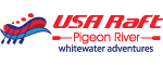 Raft and Tube with USA Raft Logo
