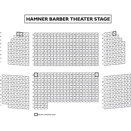 Hamners Variety Theater Seating Chart